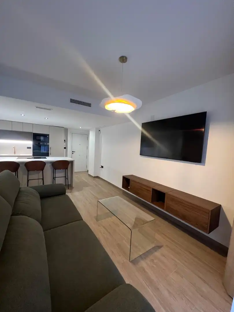 Sala de estar de Piso en venta en Murcia con Aire acondicionado, Terraza y Amueblado