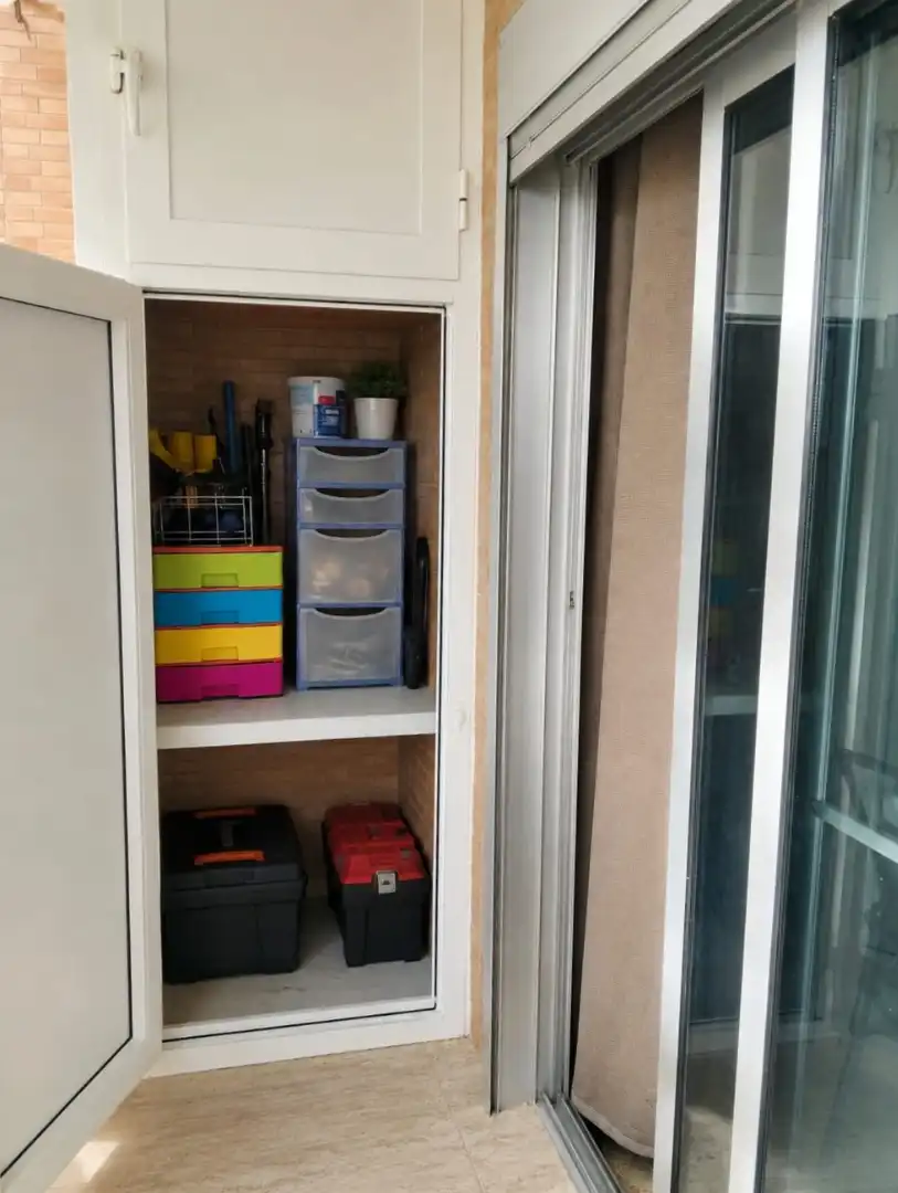 Balcony of Flat for sale in Silla  with Air Conditioner, Heating and Furnished
