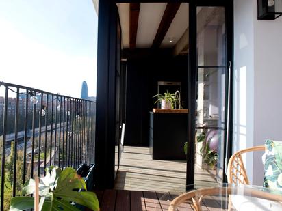 Balcony of Flat for sale in  Barcelona Capital  with Heating and Terrace