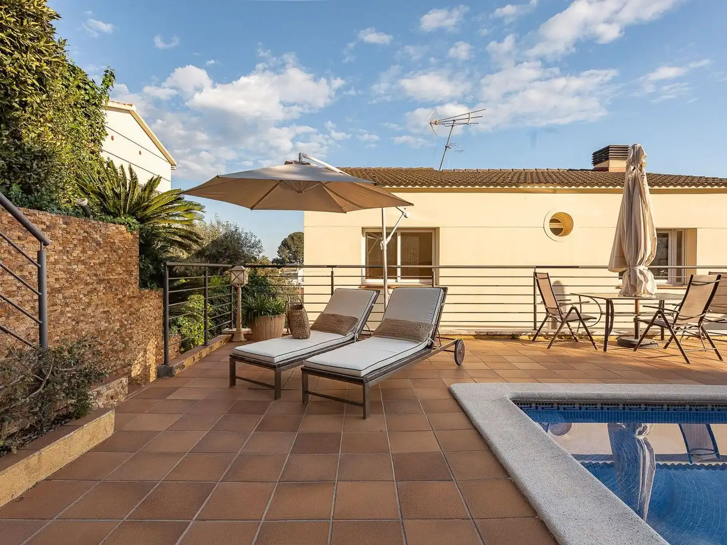 Terraza de Casa o chalet en venta en Santa Susanna con Aire acondicionado, Jardín privado y Terraza