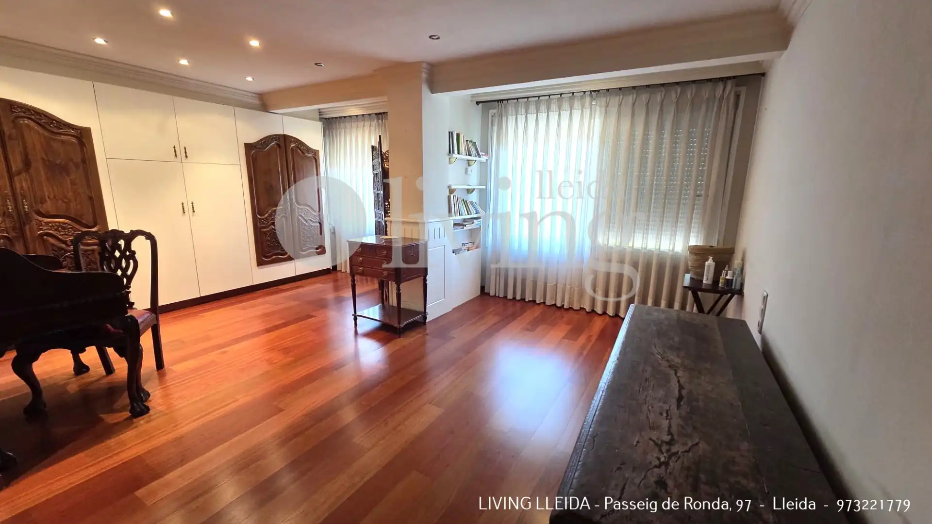 Wohnzimmer von Wohnung zum Verkauf in Lleida mit Klimaanlage, Heizung und Parkett