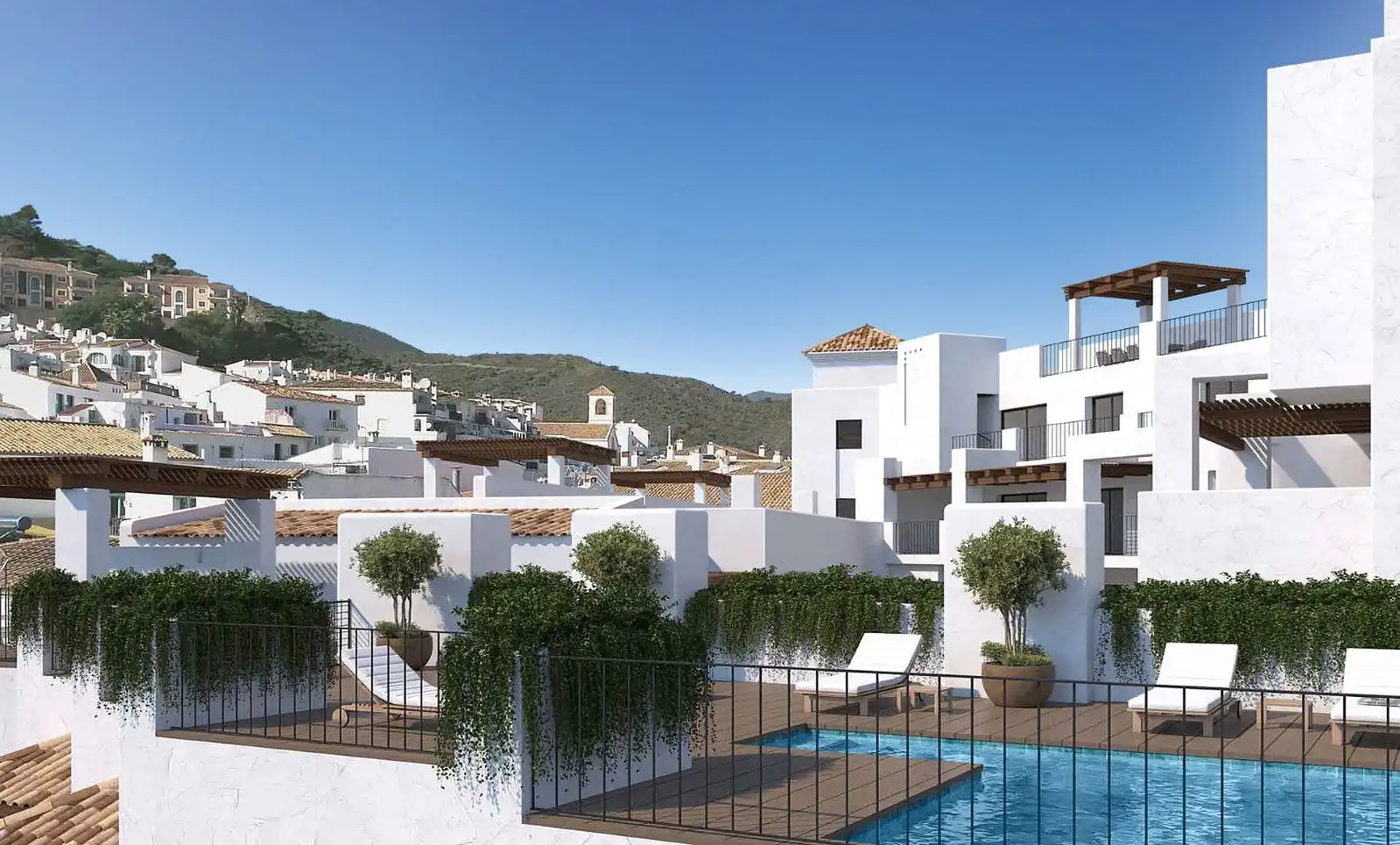 Àtic amb piscina en venda a Benahavís pueblo, imagen 3