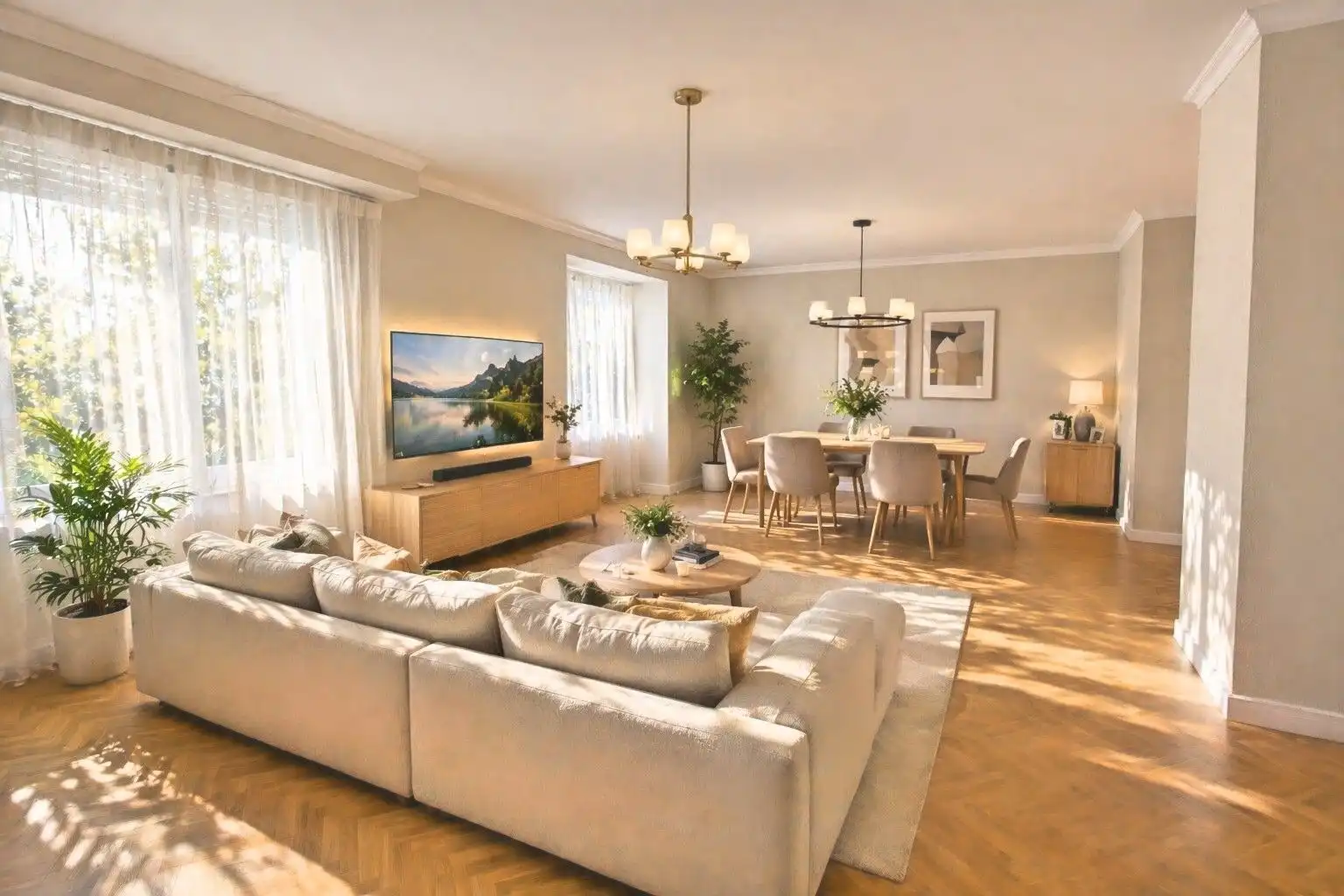 Living room of Flat for sale in  Zaragoza Capital  with Air Conditioner, Storage room and Furnished