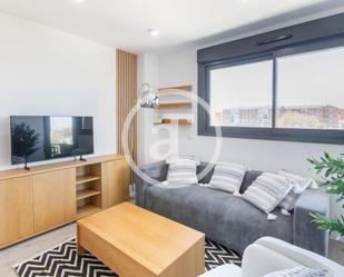 Living room of Apartment to rent in  Madrid Capital  with Air Conditioner, Storage room and Furnished