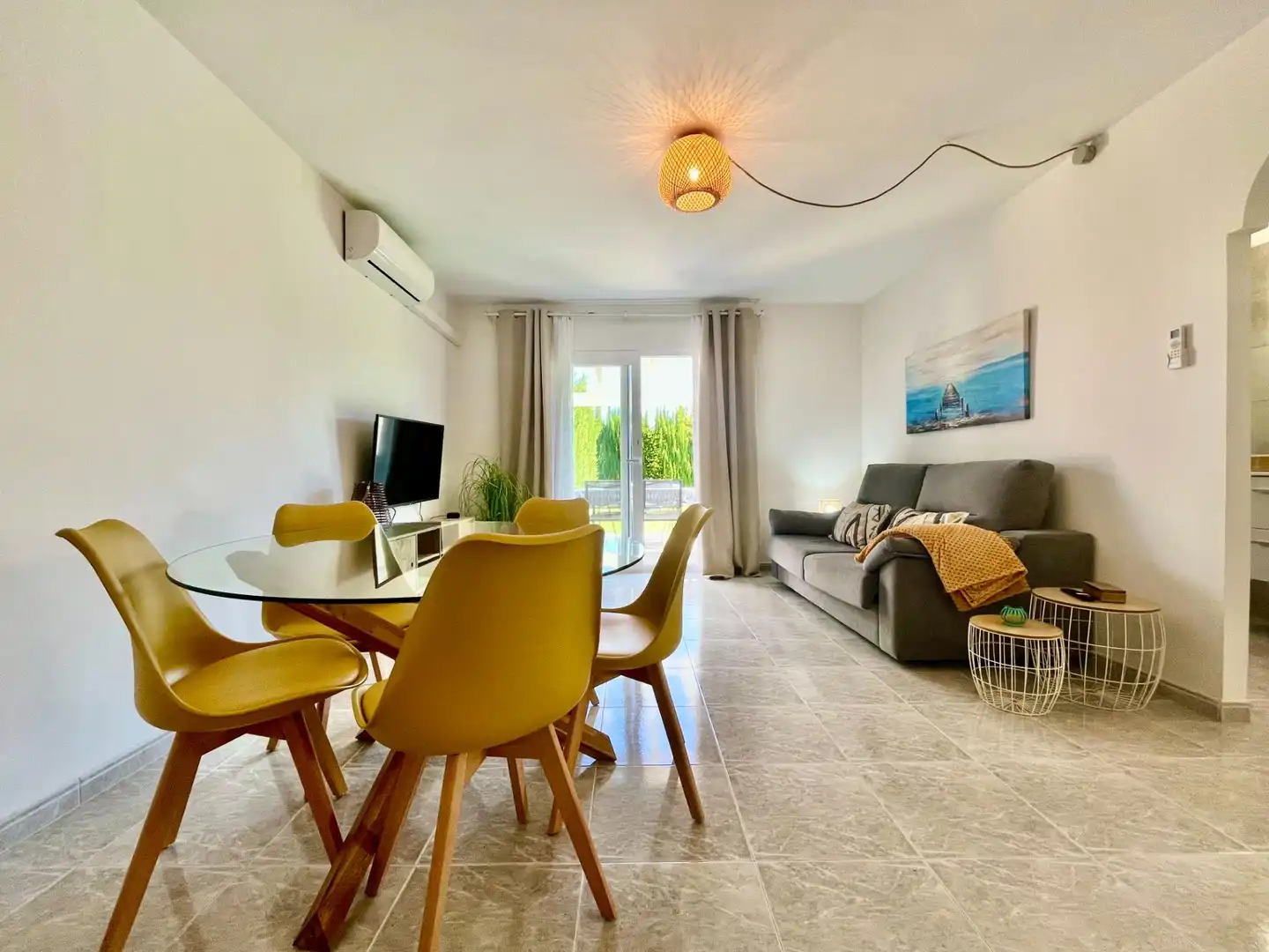 Living room of Apartments for rent in Sant Llorenç des Cardassar  with Air Conditioner, Heating and Private garden