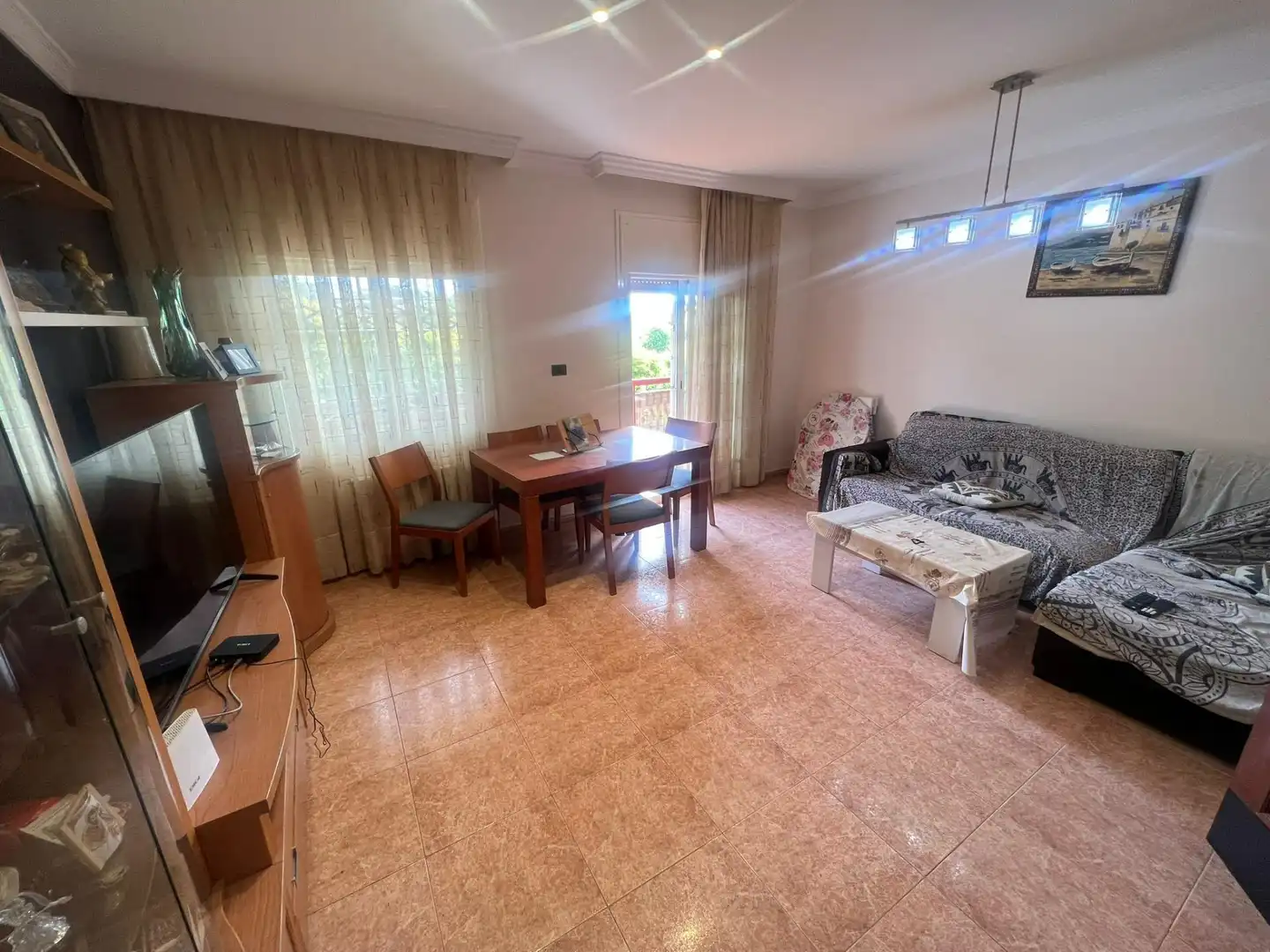 Sala de estar de Apartamento en venta en Mataró con Terraza y Balcón