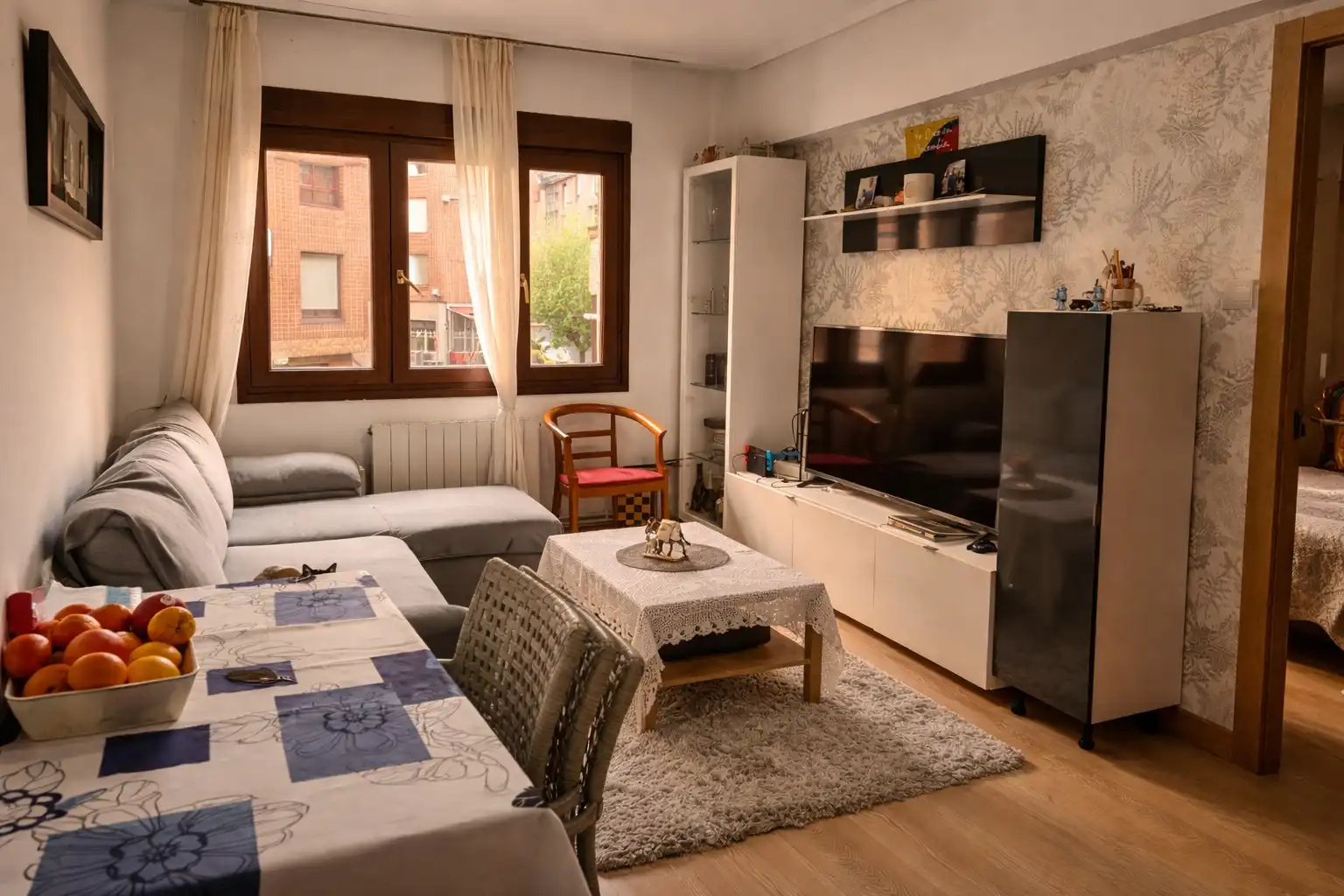 Sala de estar de Piso en venta en Getxo  con Calefacción, Trastero y Amueblado