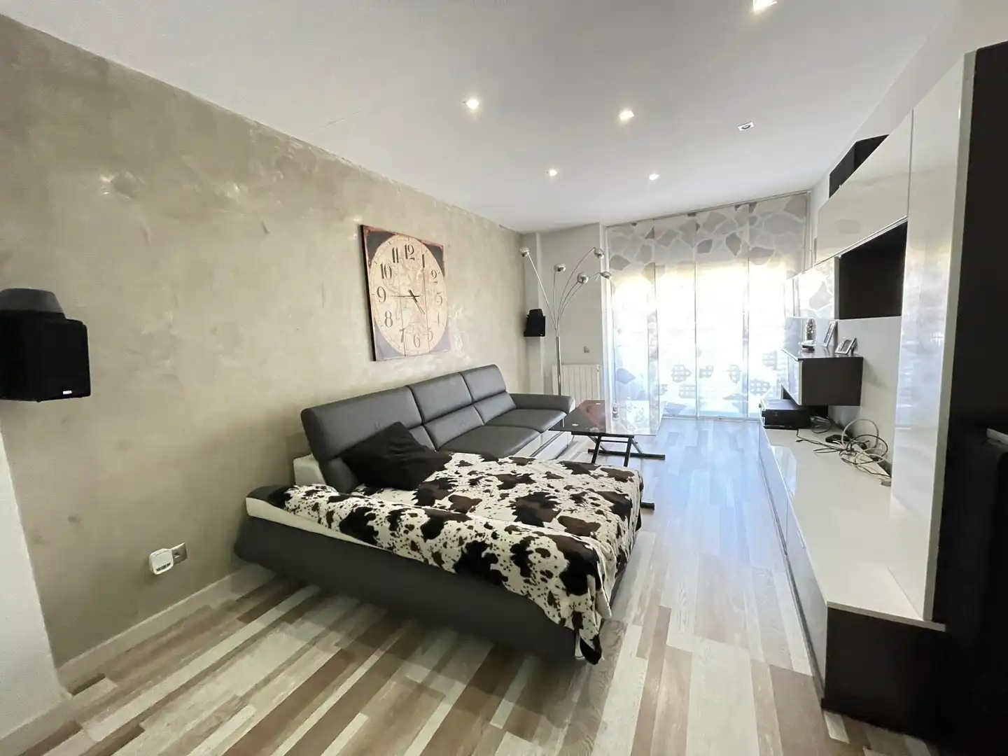 Wohnzimmer von Wohnung zum Verkauf in Badalona mit Klimaanlage, Heizung und Terrasse