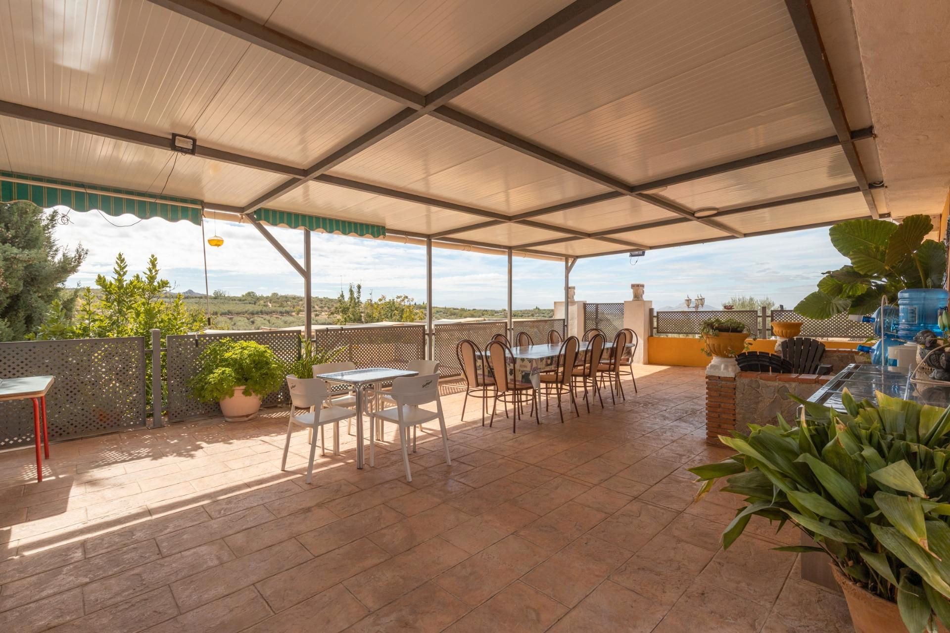 Terrace of House or chalet for sale in Cogollos de la Vega  with Heating, Private garden and Swimming Pool