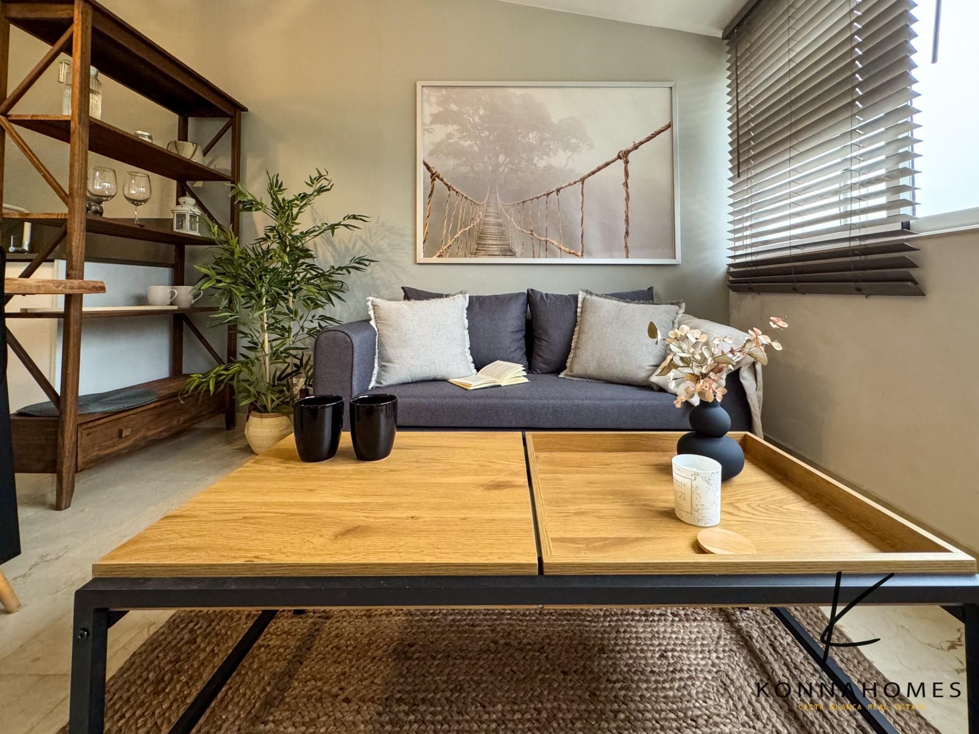 Living room of Apartment for sale in Finestrat  with Air Conditioner, Heating and Terrace