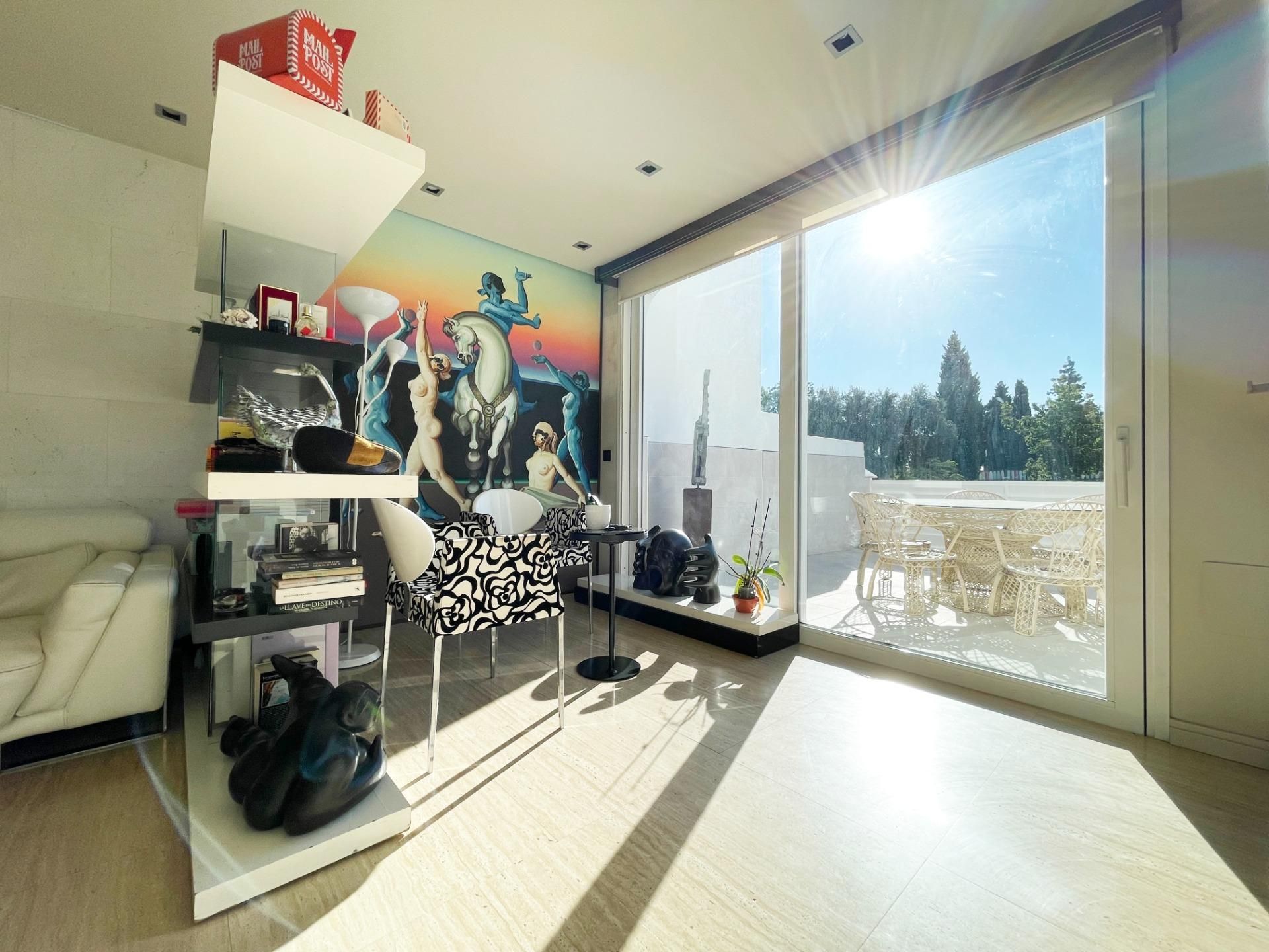 Living room of Single-family semi-detached for sale in Vélez-Málaga  with Air Conditioner, Private garden and Terrace