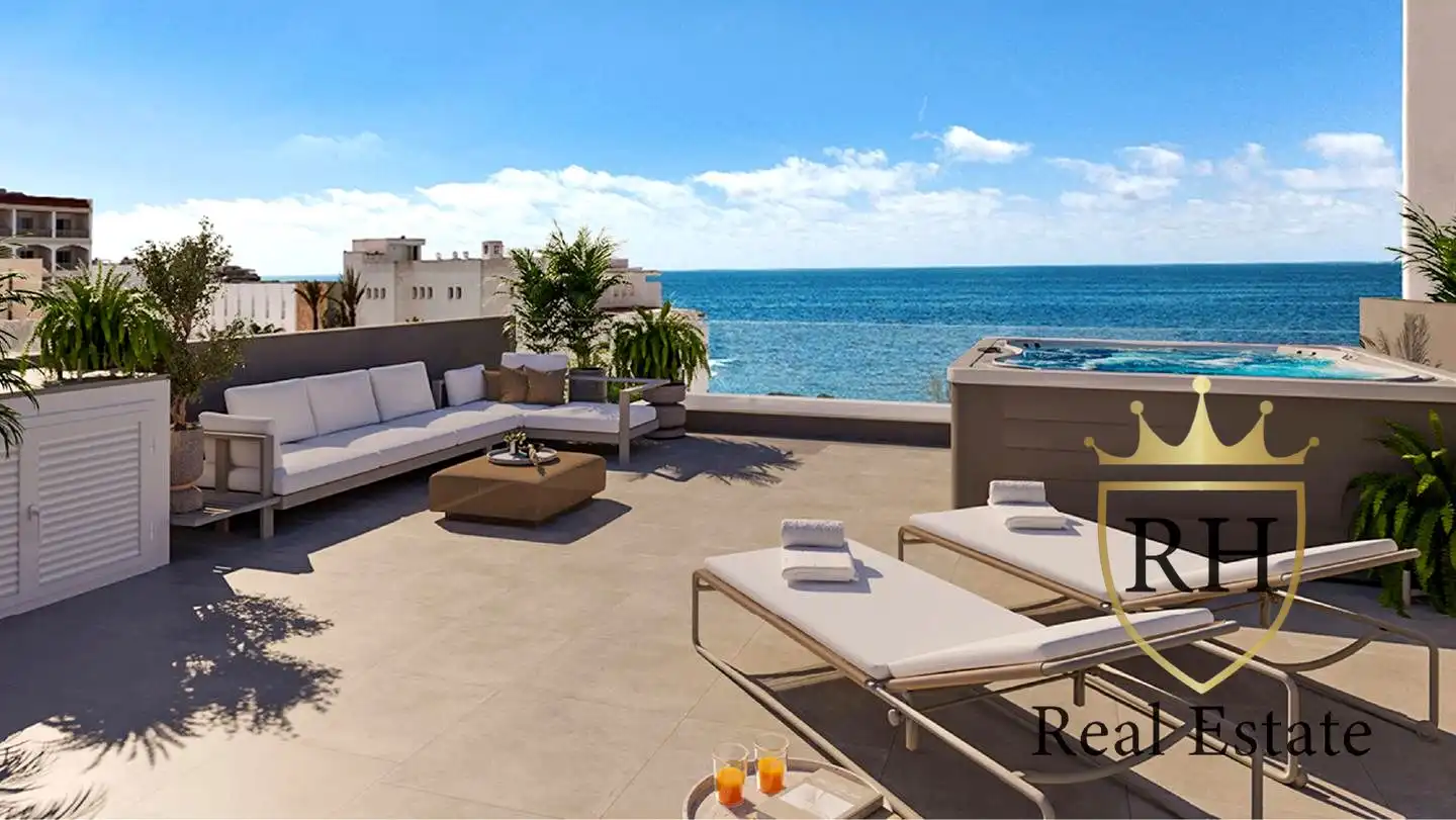 Terrasse von Erdgeschoss zum Verkauf in Ses Salines mit Klimaanlage, Schwimmbad und Gemeinschaftspool