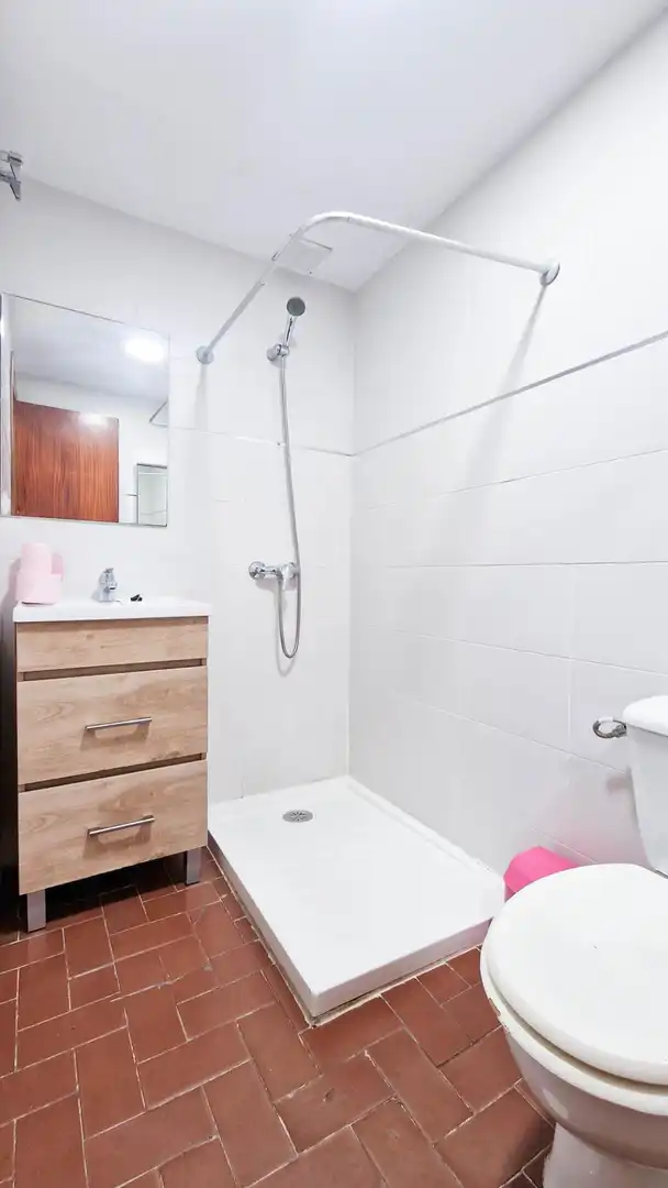 Badezimmer von Wohnung zur Miete in Badajoz mit Privatgarten, Möbliert und Balkon
