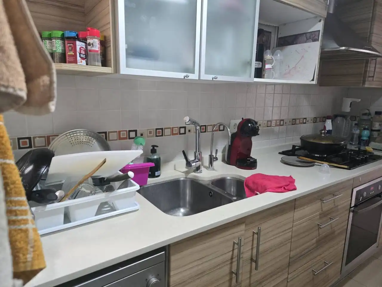 Küche von Wohnung zum Verkauf in Terrassa mit Klimaanlage, Heizung und Parkett