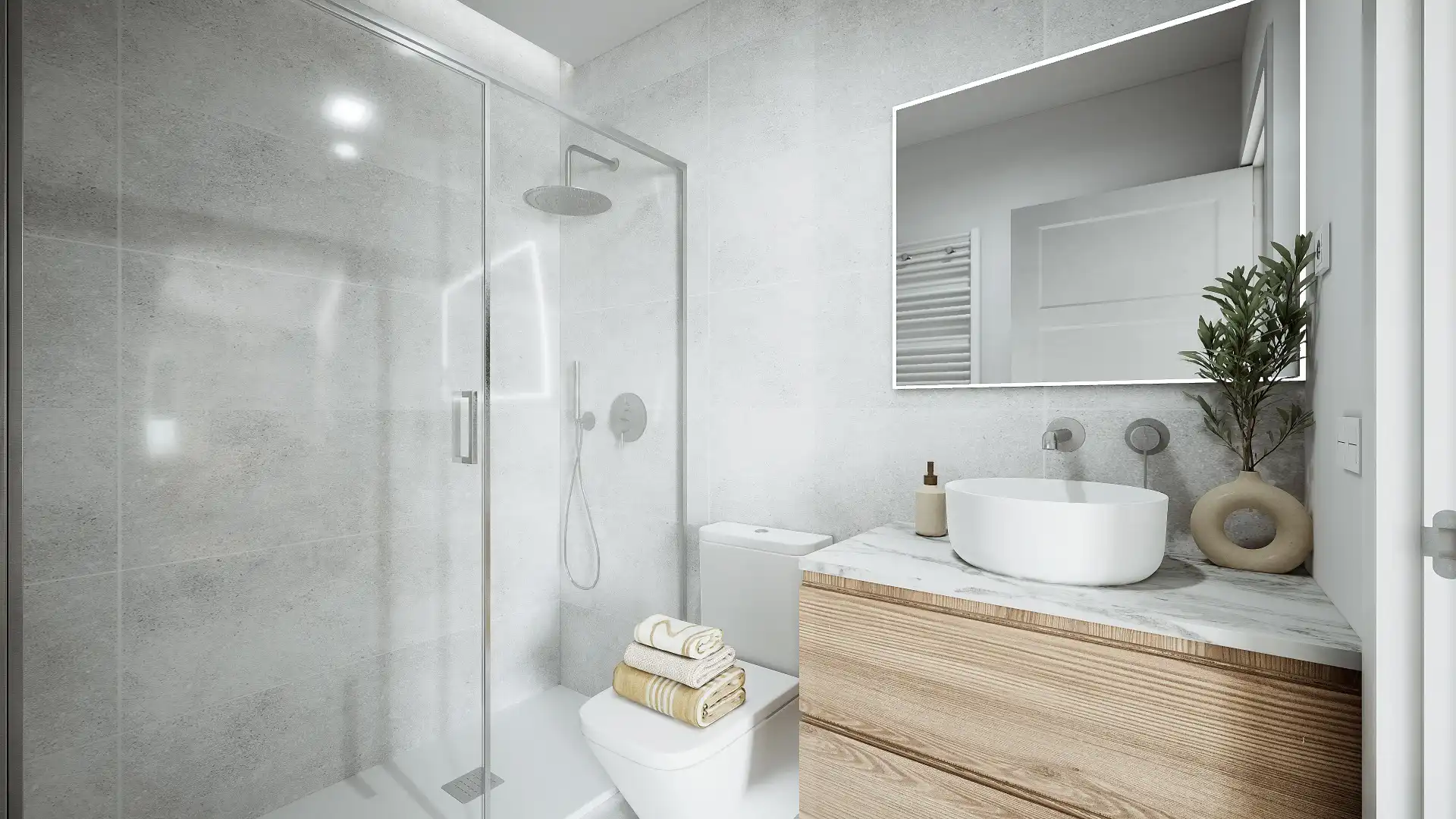 Badezimmer von Dachboden zum Verkauf in Bilbao  mit Terrasse