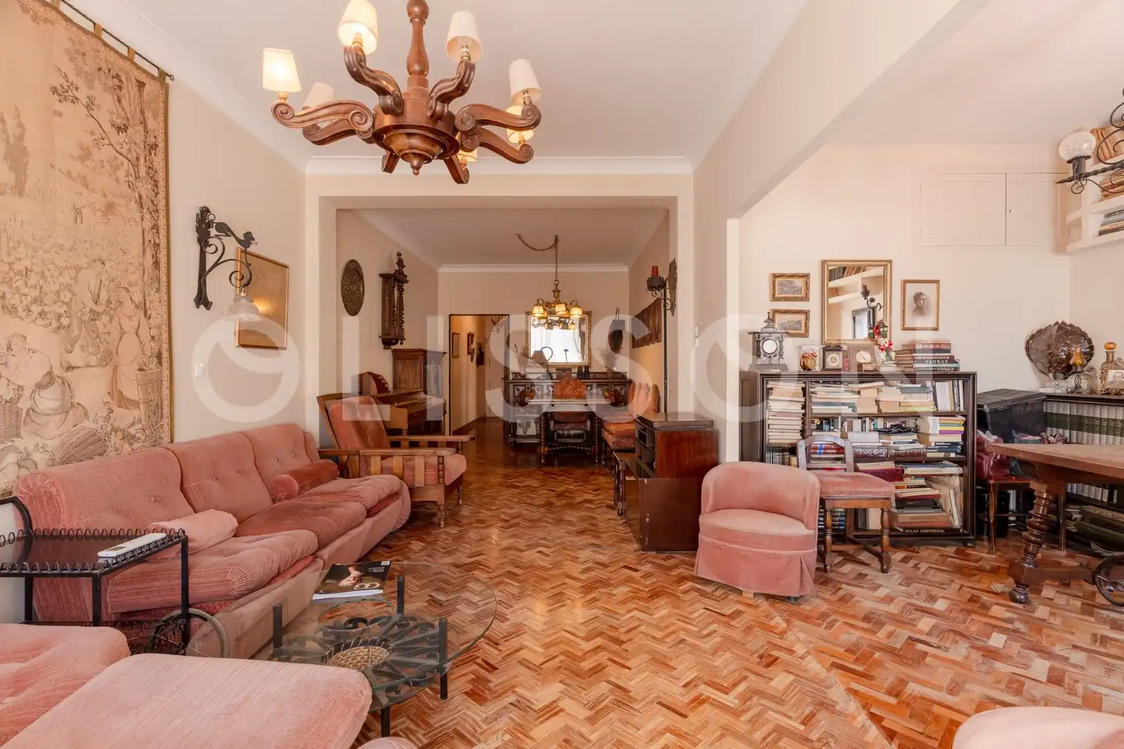 Sala de estar de Piso en venta en Madrid con Calefacción, Trastero y Amueblado