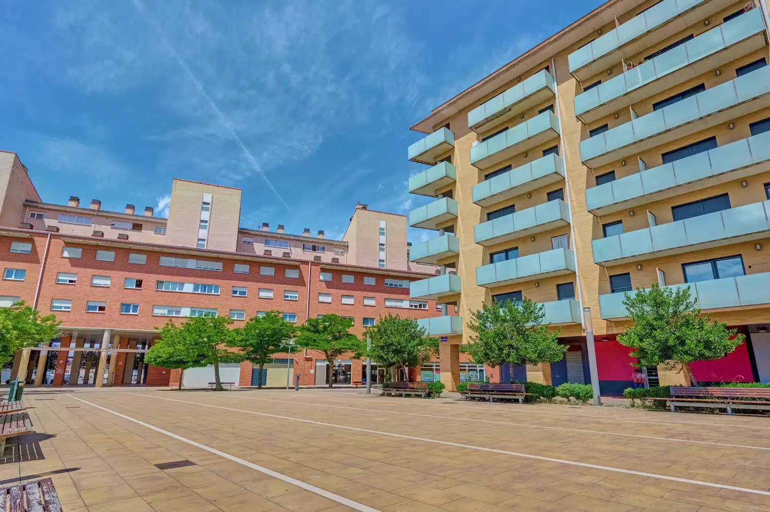 Vista exterior de Piso en venta en Ansoáin / Antsoain con Calefacción, Parquet y Trastero
