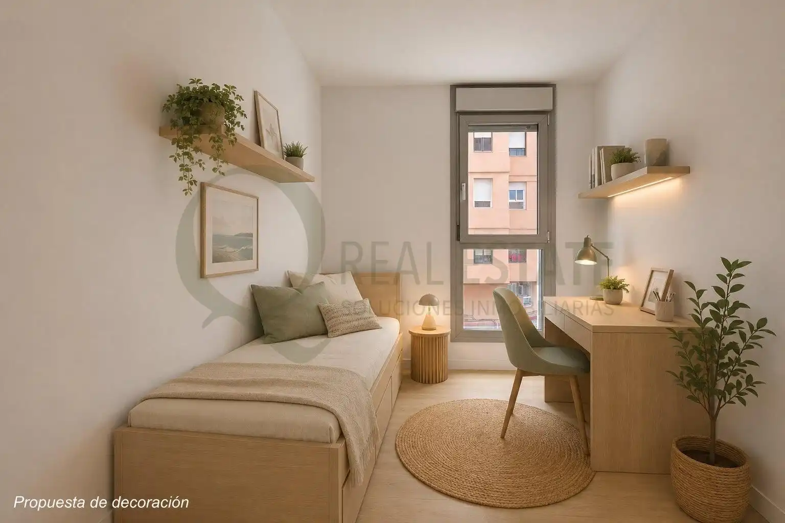 Schlafzimmer von Wohnung zum Verkauf in Alicante / Alacant mit Klimaanlage, Terrasse und Abstellraum