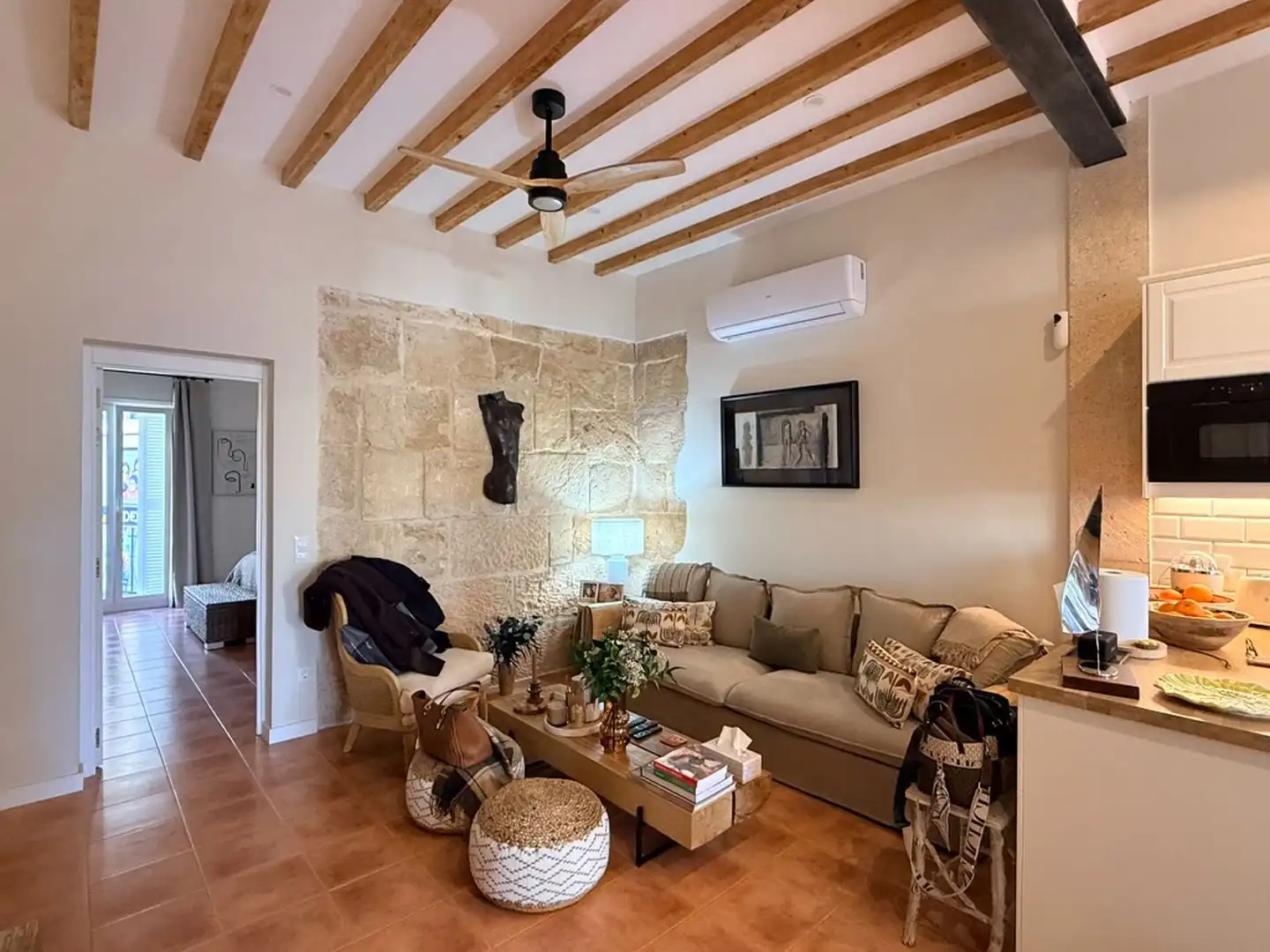 Sala de estar de Apartamento en venta en  Palma de Mallorca con Aire acondicionado, Calefacción y Terraza