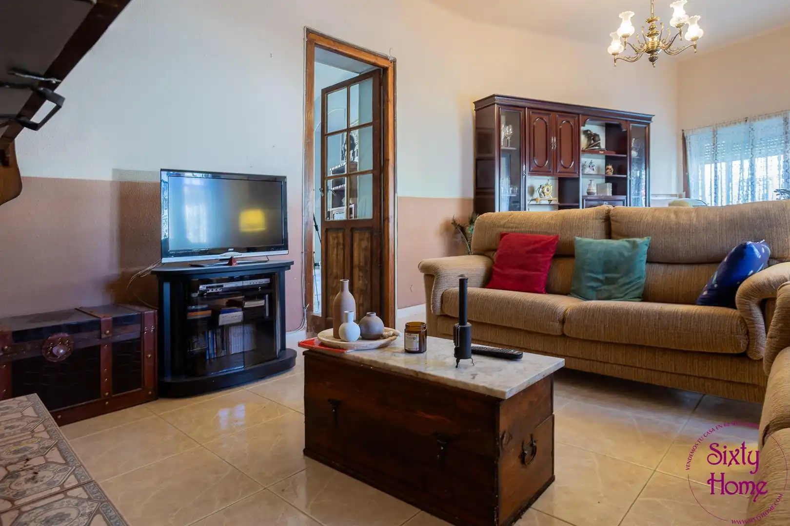 Sala de estar de Casa o chalet en venta en Belchite con Aire acondicionado, Calefacción y Terraza