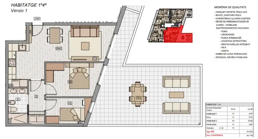 Piso en venta en Badalona con Aire acondicionado, Calefacción y Parquet