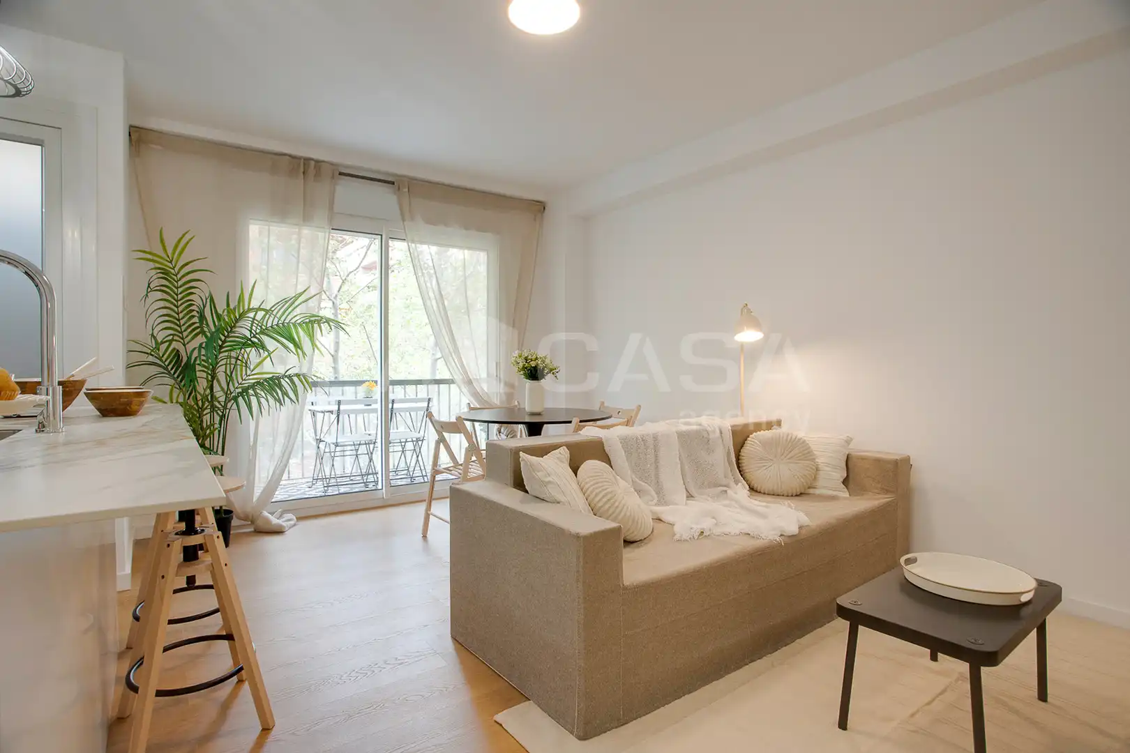 Schlafzimmer von Wohnung zum Verkauf in Barcelona mit Heizung und Balkon