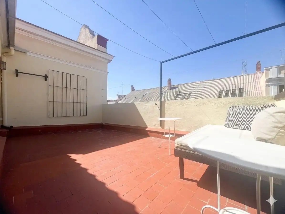 Terrasse von Dachboden zur Miete in Madrid mit Klimaanlage, Heizung und Terrasse