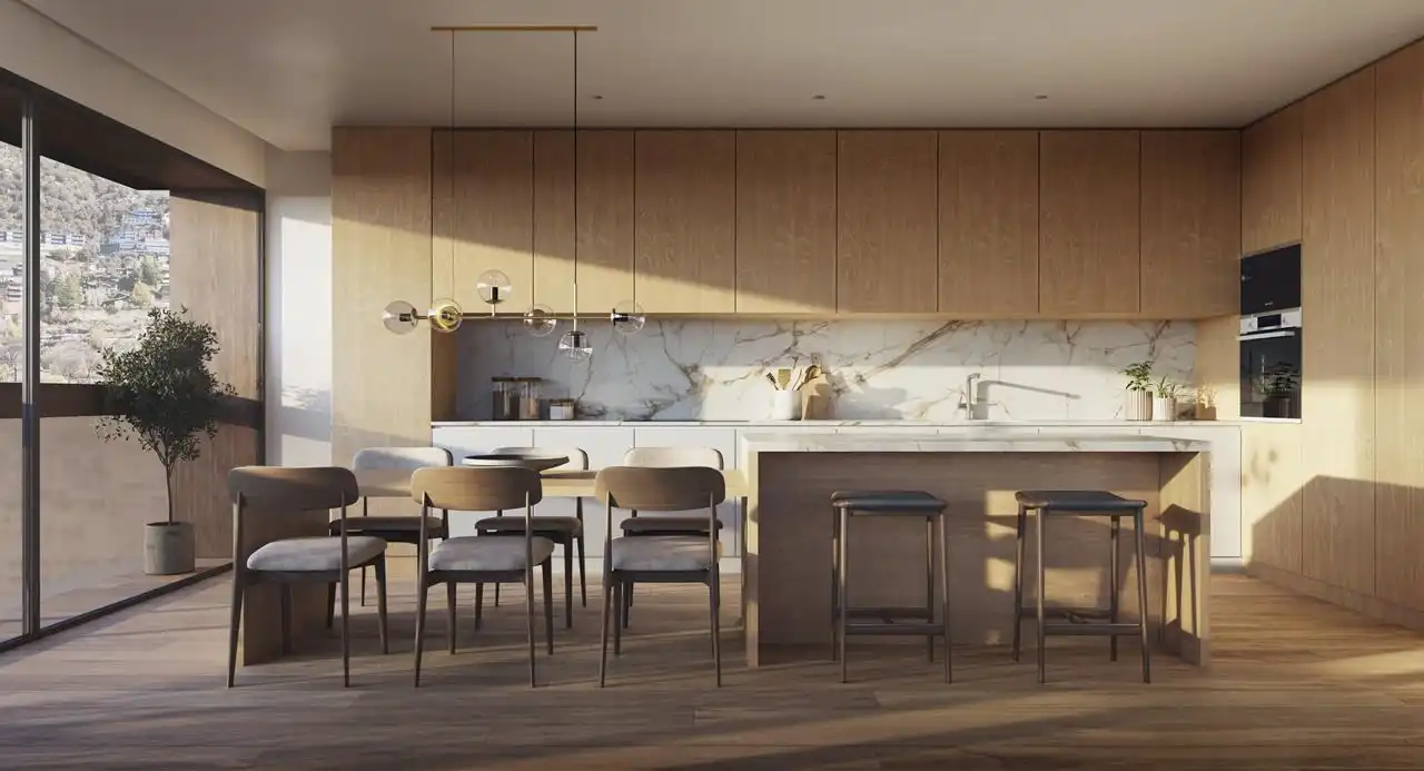 Cocina de Dúplex en venta en Escaldes – Engordany con Calefacción y Terraza