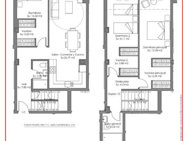 Duplex con balcone in vendita a Calle de Terreros