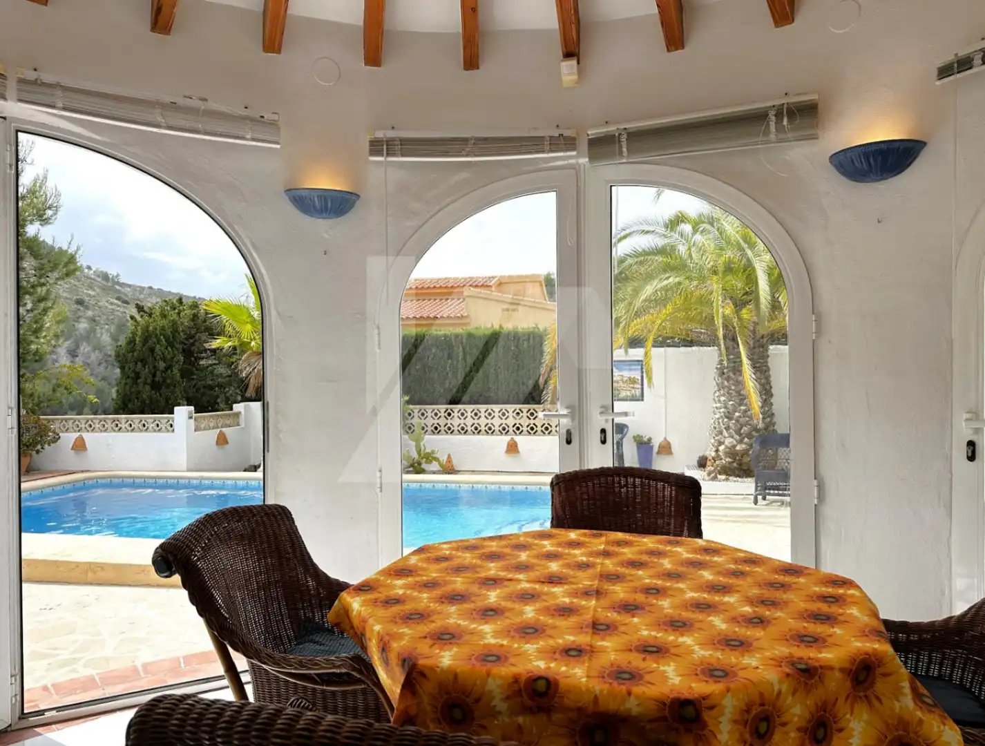 Vista exterior de Casa o chalet en venta en Benitachell / El Poble Nou de Benitatxell con Aire acondicionado, Calefacción y Jardín privado