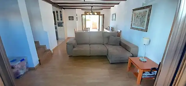 Sala d'estar de Casa adosada de lloguer en Dénia amb Aire condicionat, Calefacció i Moblat