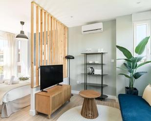 Sala d'estar de Estudi per a compartir en  Madrid Capital amb Aire condicionat i Terrassa