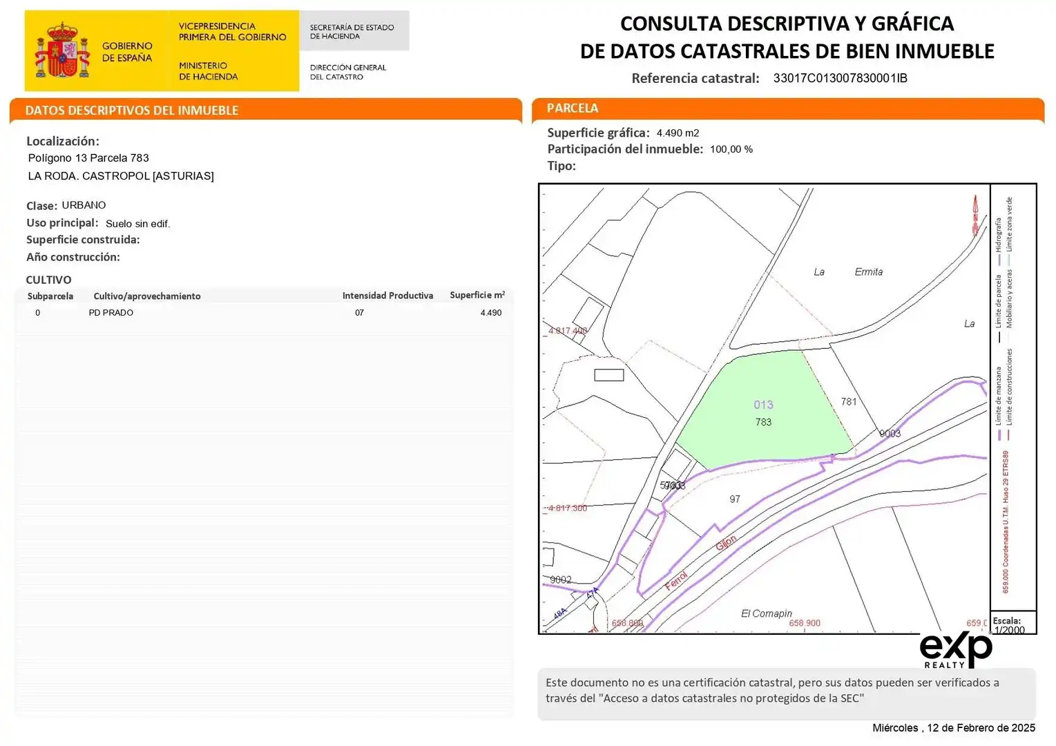 Residential land for sale in Castropol, imagen 2