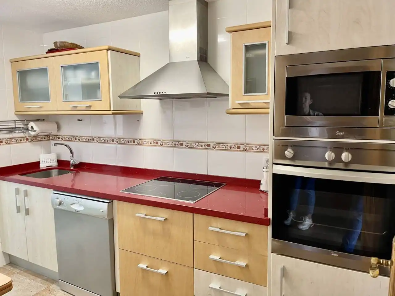 Kitchen of Flat for rent in El Campello  with Terrace, Furnished and Community pool