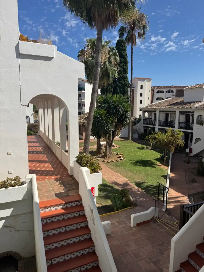 Jardín de Apartamento de alquiler en Fuengirola con Aire acondicionado, Calefacción y Terraza