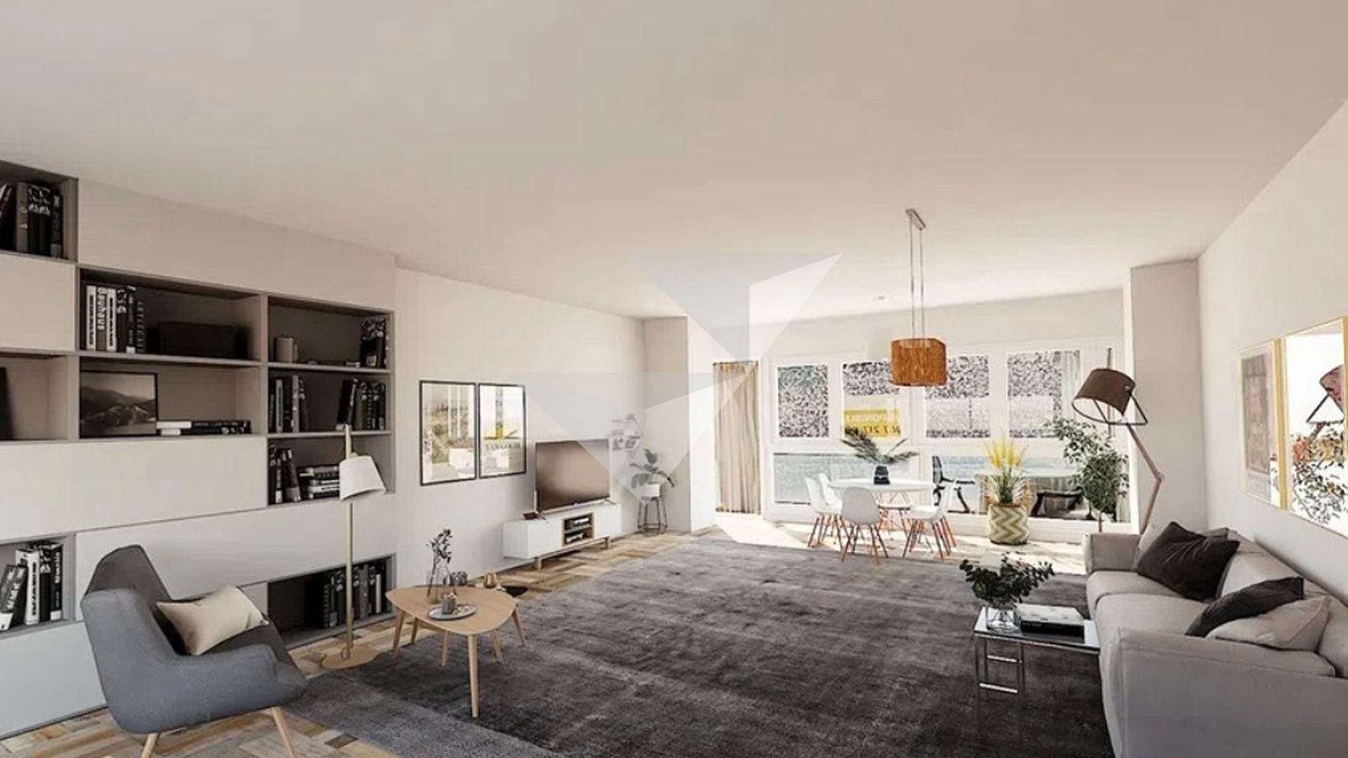Living room of Flat for sale in Burgos Capital  with Heating, Parquet flooring and Terrace