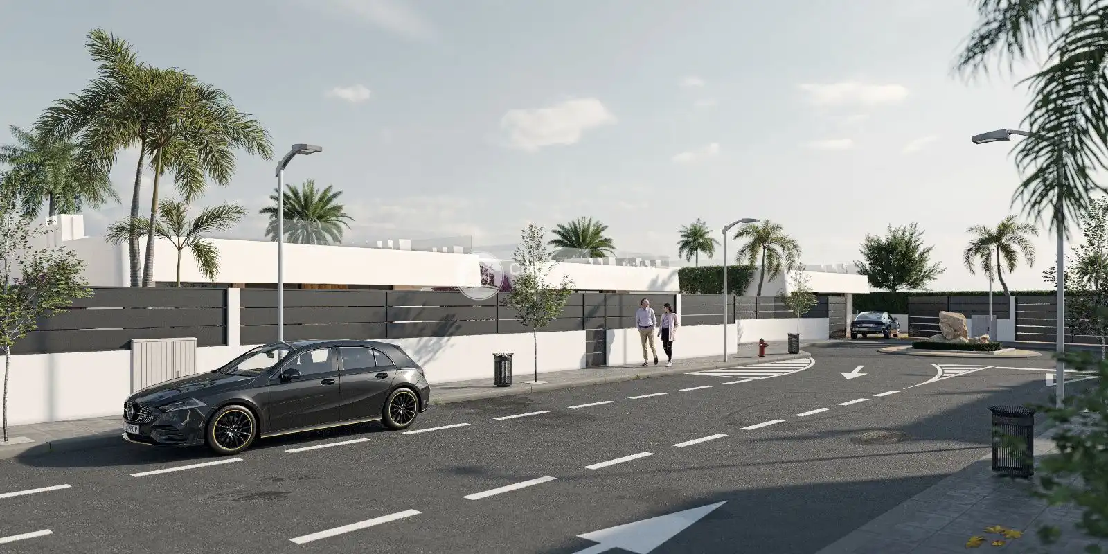 Vista exterior de Casa o xalet en venda en Alhama de Murcia amb Calefacció, Jardí privat i Terrassa