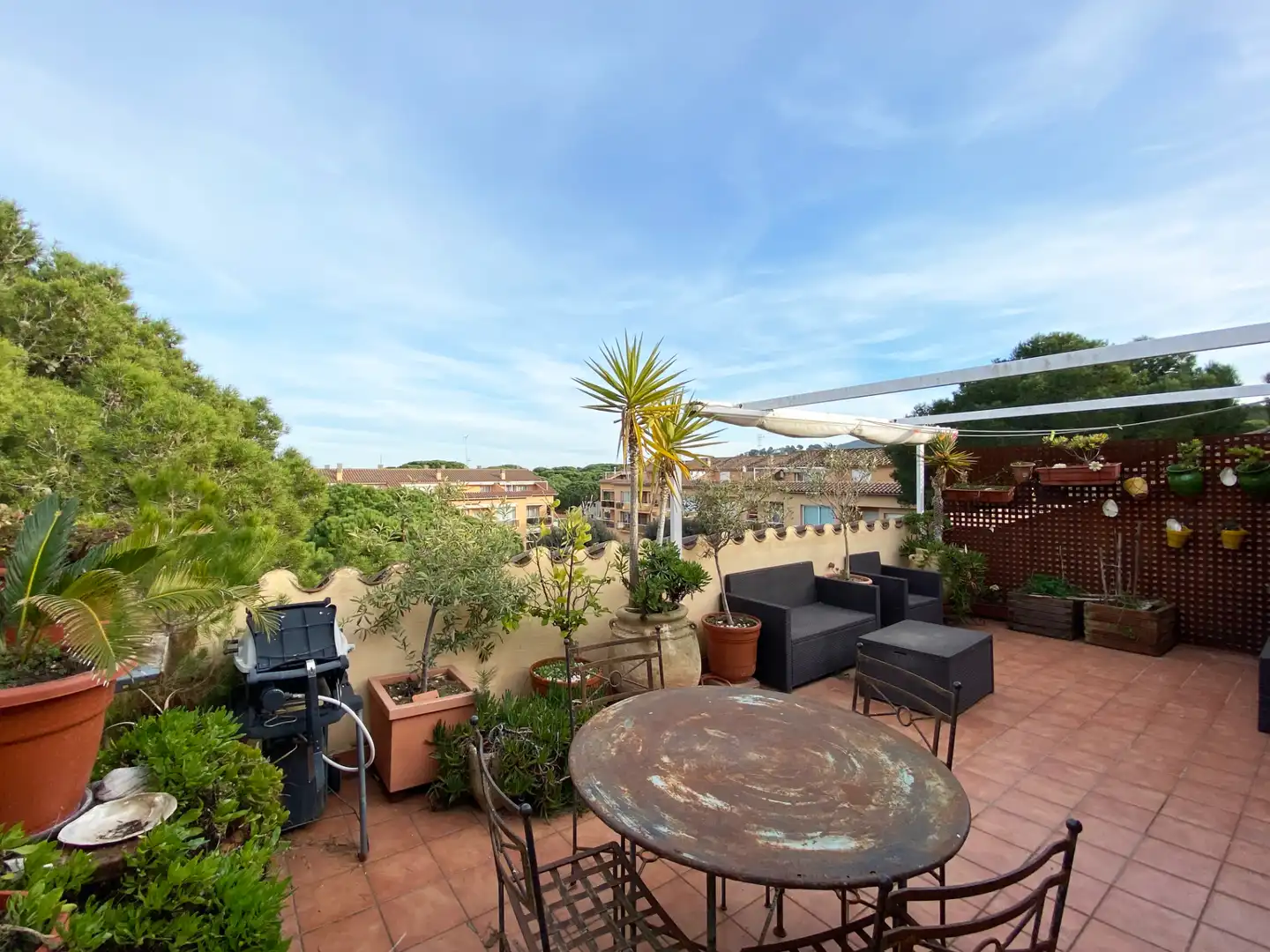 Terrasse von Maisonette zum Verkauf in Pals mit Heizung, Terrasse und Ofen