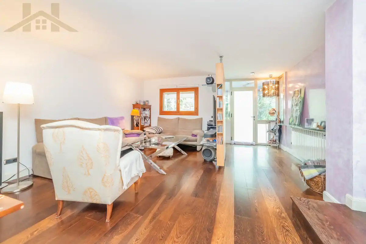 Living room of Detached homes for sale in Tres Cantos  with Air Conditioner, Heating and Private garden