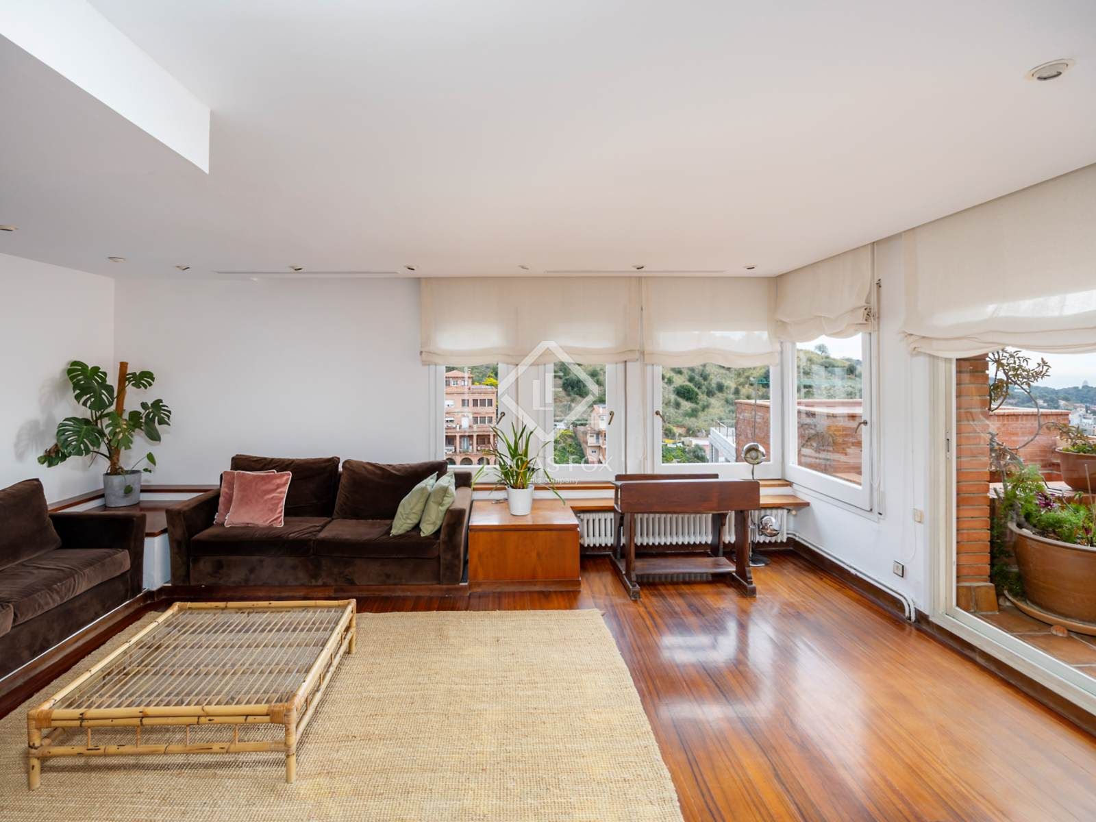 Sala d'estar de Casa o xalet de lloguer en  Barcelona Capital amb Aire condicionat, Calefacció i Parquet