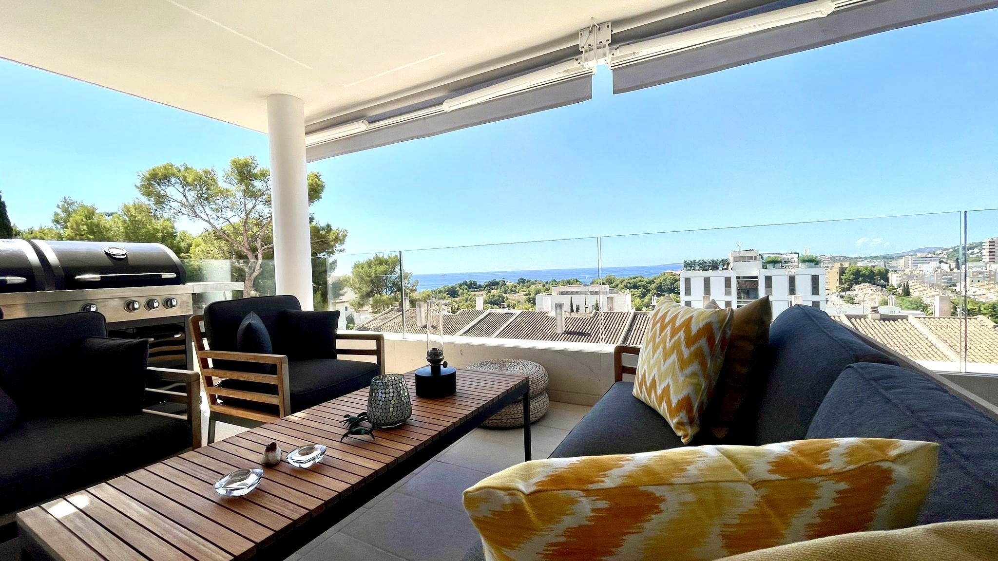 Terrace of Apartment to rent in  Palma de Mallorca  with Air Conditioner, Furnished and Community pool