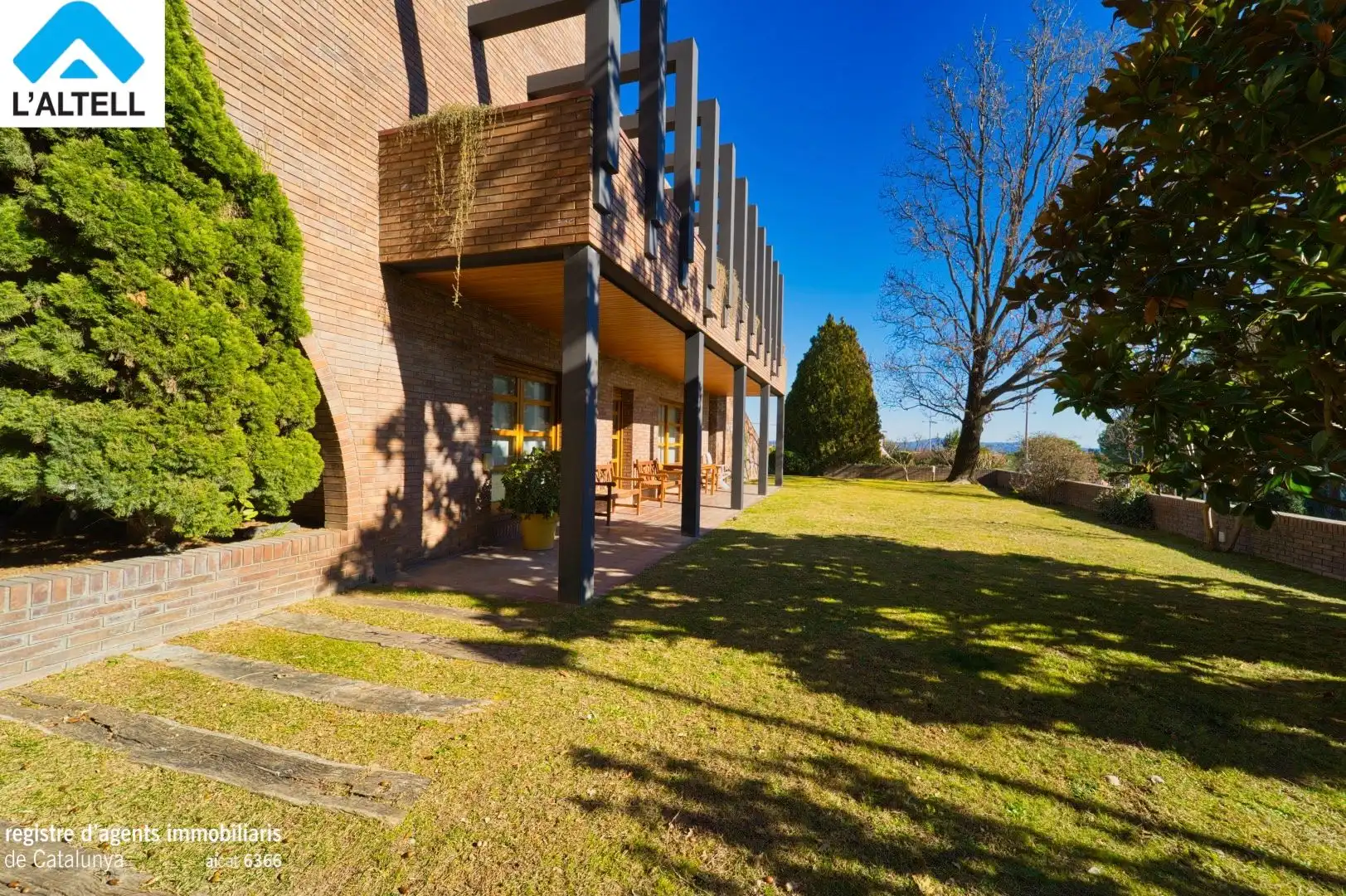 Vista exterior de Casa o xalet en venda en L'Ametlla del Vallès amb Aire condicionat, Calefacció i Jardí privat