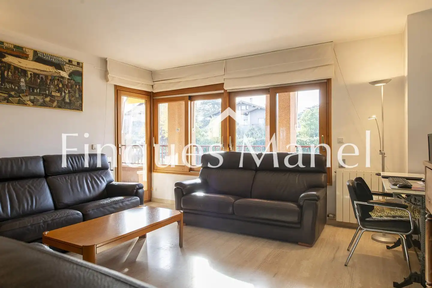 Wohnzimmer von Wohnung zum Verkauf in Banyoles mit Klimaanlage und Terrasse