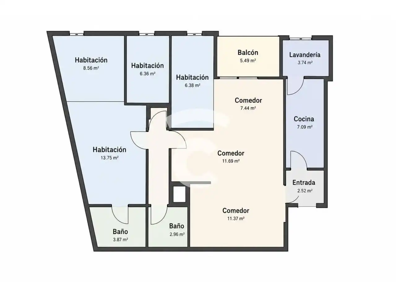 Wohnung zum Verkauf in Vic mit Klimaanlage, Heizung und Parkett