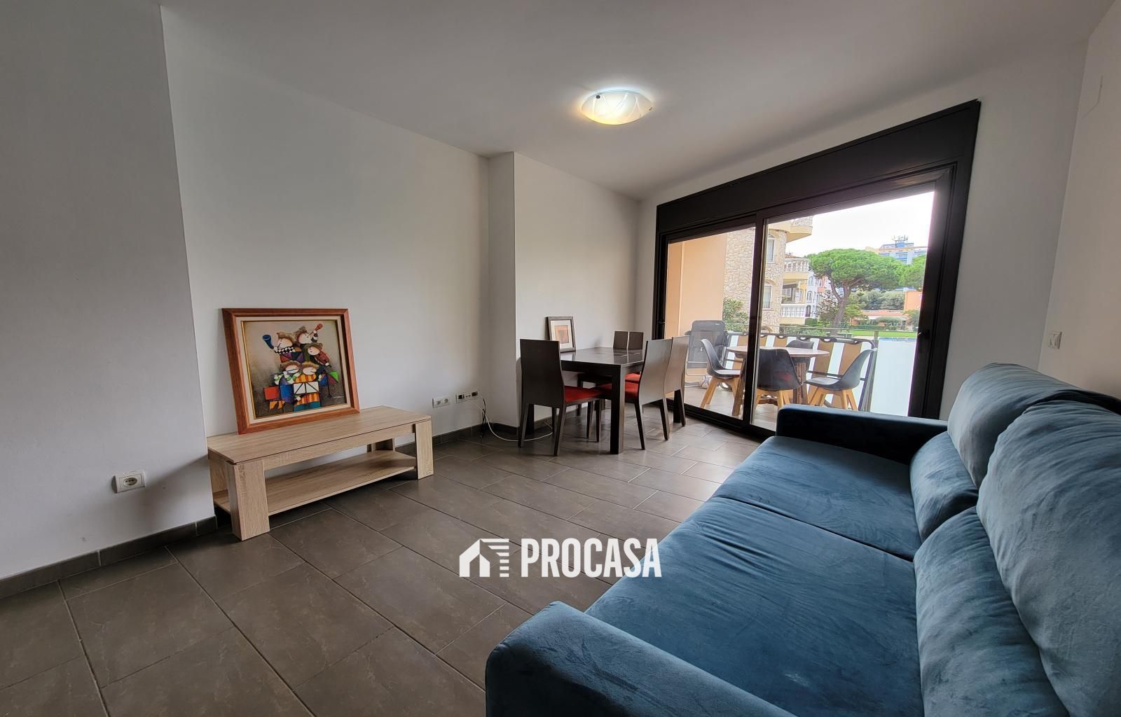 Sala d'estar de Pis en venda en Empuriabrava amb Aire condicionat, Calefacció i Terrassa