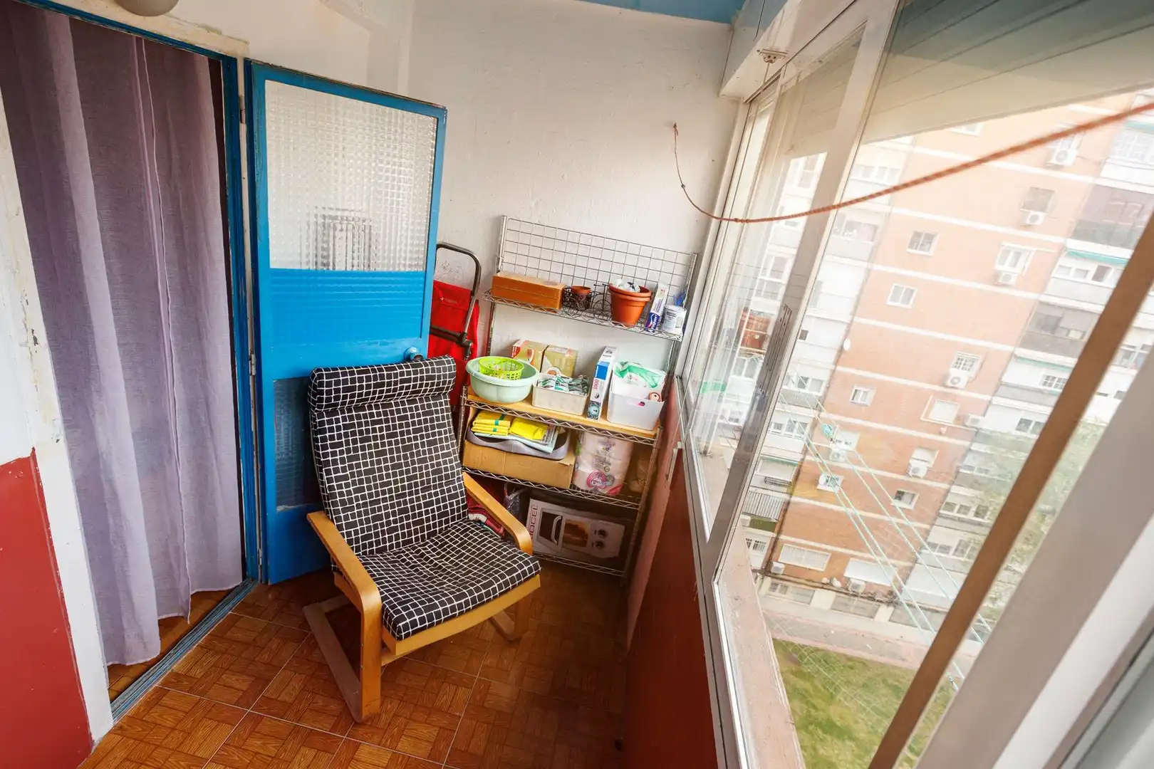 Balcony of Flat for sale in Madrid  with Air Conditioner, Heating and Furnished