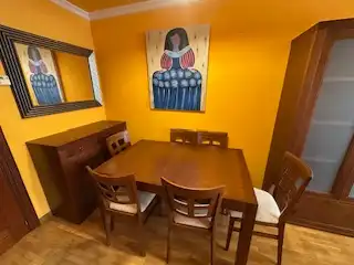 Esszimmer von Wohnung zur Miete in Vega de Infanzones mit Heizung, Parkett und Terrasse