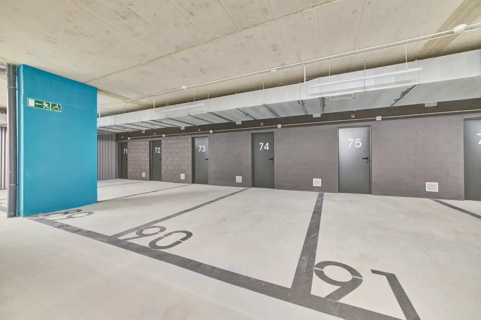 Parking of Flat for sale in  Pamplona / Iruña  with Heating, Terrace and Storage room