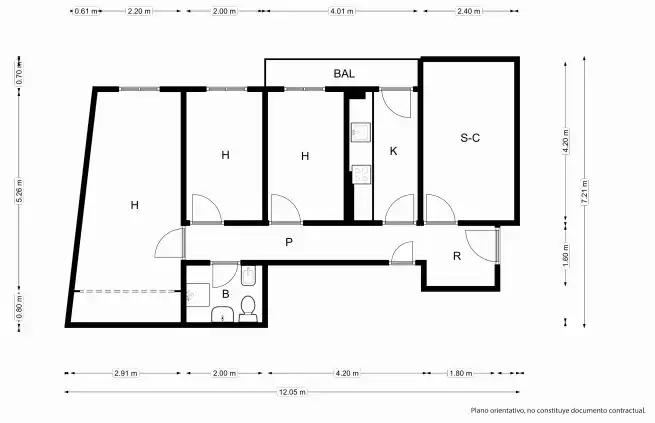 Flat for sale in Zaragoza  with Heating