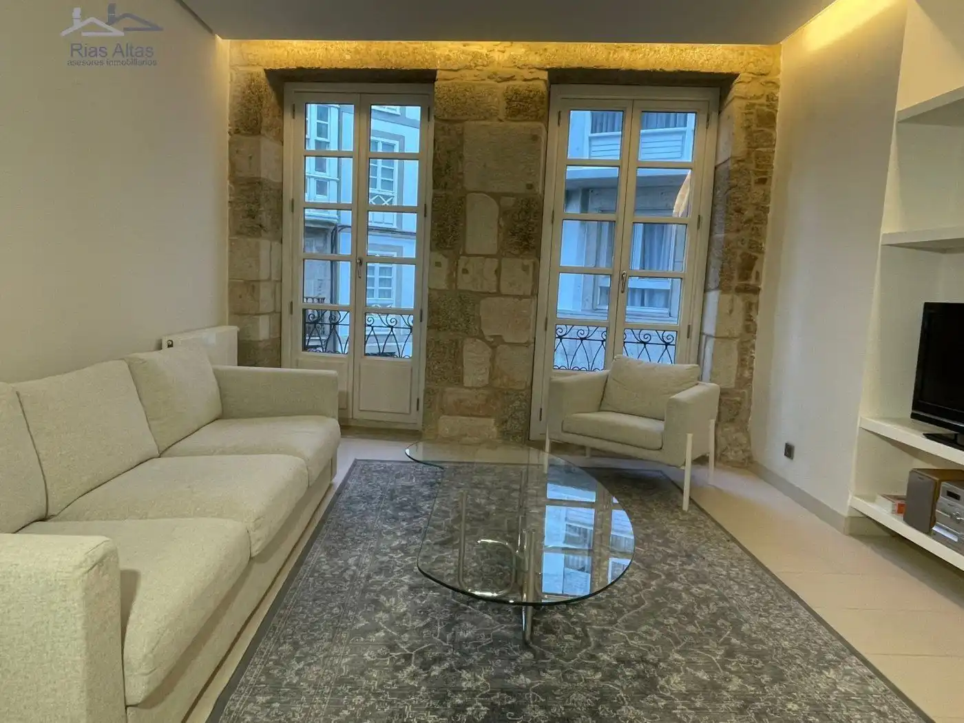 Sala de estar de Piso en venta en A Coruña Capital  con Calefacción